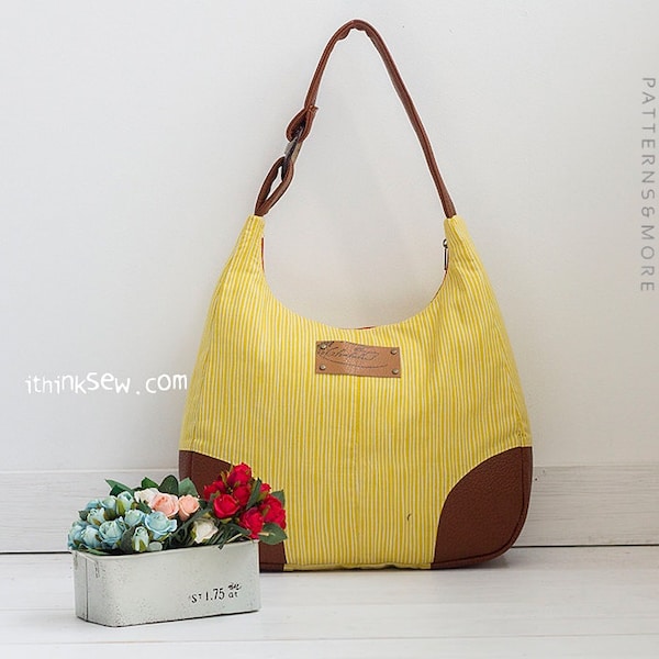 Astrid Bag PDF Sewing Pattern, hobo bag, shoulder bag