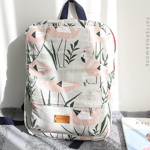 Niel Laptop Backpack PDF Sewing Pattern, school bag