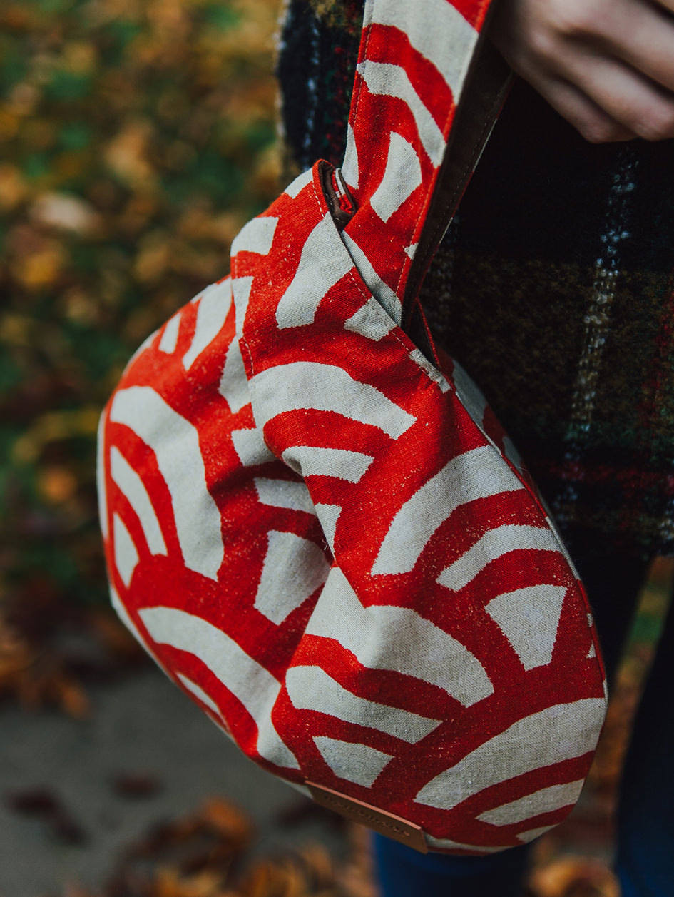 knot ロープバッグ 赤 ART knot ロープバッグ 赤 ART knot ロープ