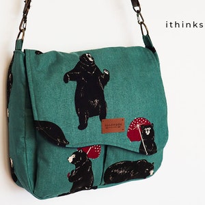 Dillon Messenger Bag PDF Sewing Pattern, office bag