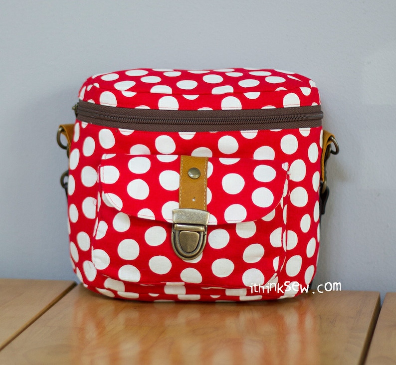 Nicky Camera Bag PDF Sewing Pattern with FREE Camera Strap pattern image 5