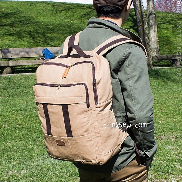Demi Big Backpack PDF Sewing Pattern, travel bag, hiking backpack