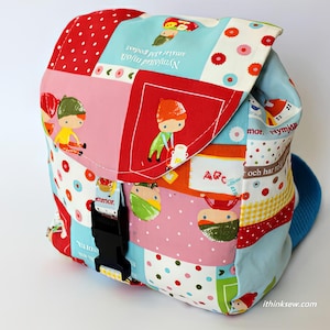 Edan Baby Rucksack PDF Schnittmuster, Kindergarten Tasche Schnittmuster