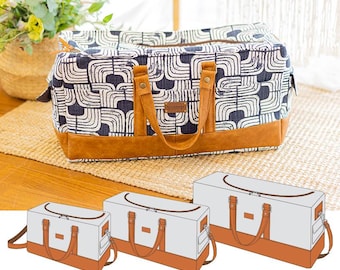 3 Sizes Remi Travel Bag PDF Sewing Pattern, duffle bag pattern