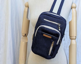 Hani Sling Bag Sewing Pattern PDF | Crossbody Backpack Tutorial | DIY Travel Daypack | Hands Free Everyday Bag | Intermediate Bag Craft