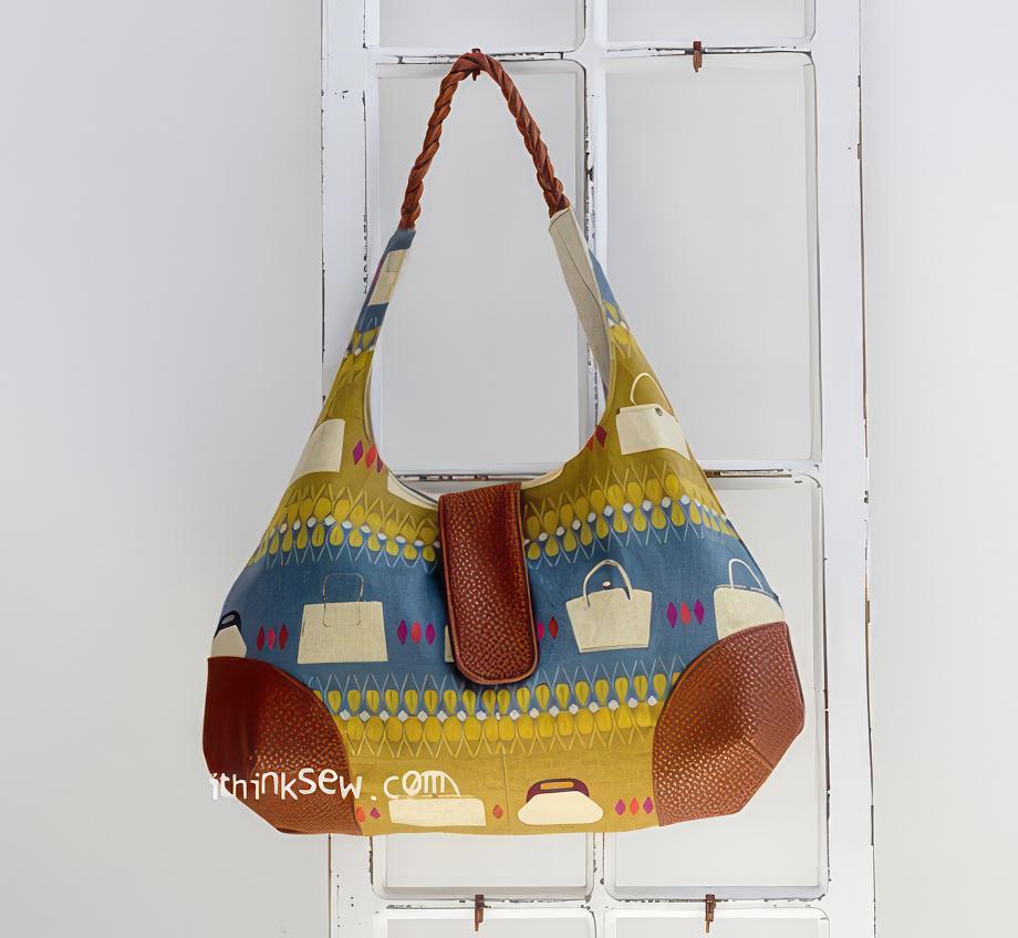 Hobo Bag Sewing Pattern PDF | Sarah Slouchy Shoulder Bag Tutorial ...