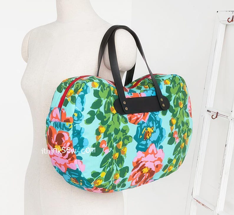 Boston Bag Sewing Pattern PDF | Adriana Large Diaper Bag Tutorial ...