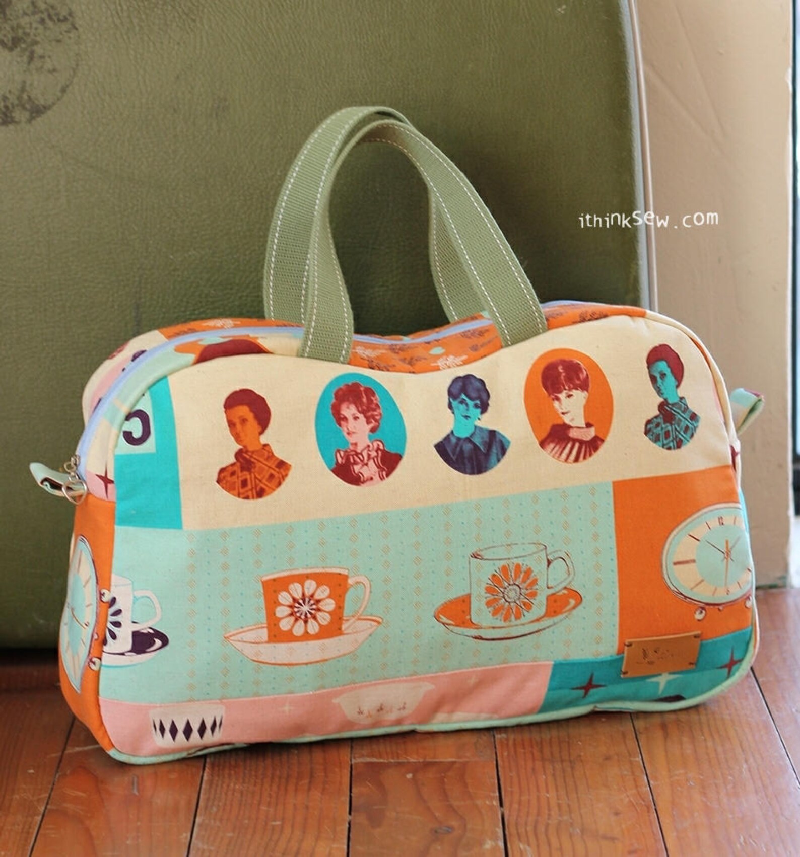 Katie PDF Sewing Pattern | Boston Bag | Retro Handbag Sewing Tutorial ...