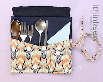 Gilbert Utensil Case PDF Sewing Pattern & Video tutorial