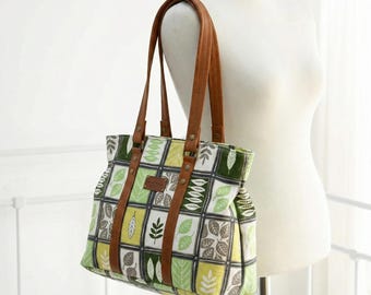 Sierra Shoulder Bag Sewing Pattern PDF | | Large Zippered Tote Pattern with Pockets | Travel Carry-on Handbag Tutorial