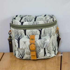 Nicky Camera Bag PDF Sewing Pattern with FREE Camera Strap pattern image 1