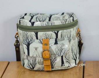 Nicky Camera Bag PDF Sewing Pattern with FREE Camera Strap pattern