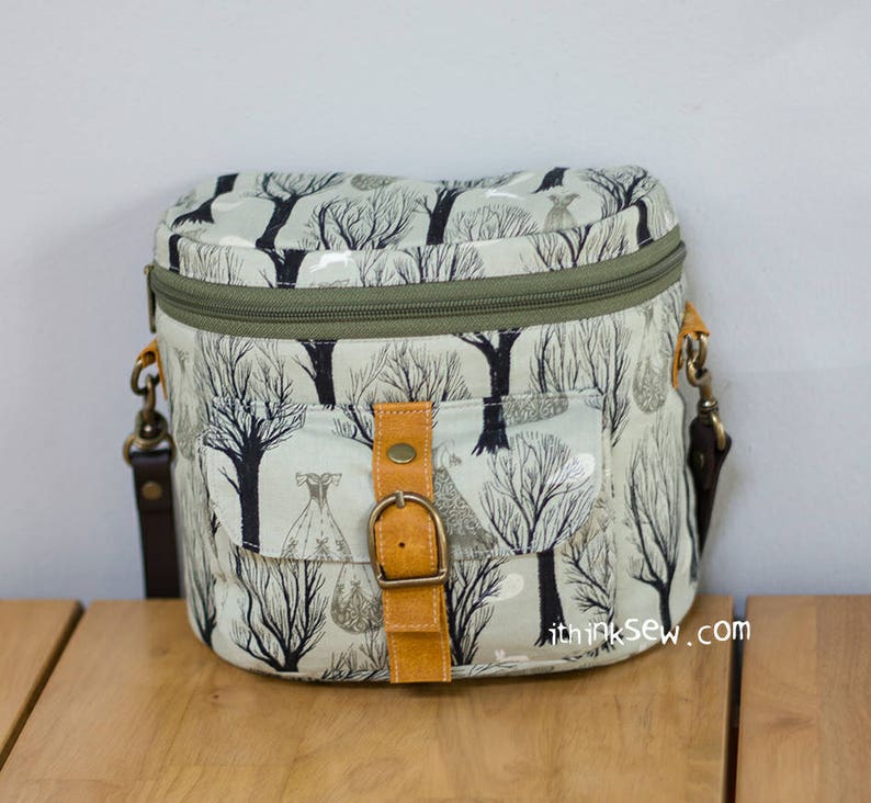 Nicky Camera Bag PDF Sewing Pattern with FREE Camera Strap pattern image 1