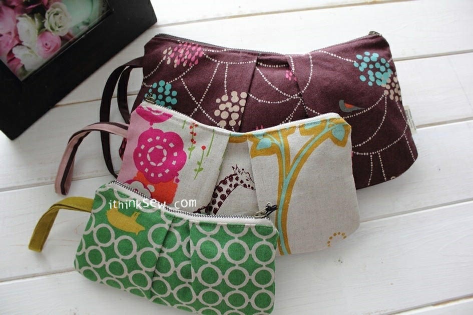 Pleated Zipper Pouches PDF Sewing Pattern 3 Sizes - Etsy