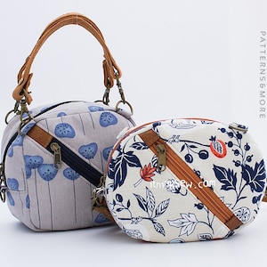 Kate 2 Style Mini Bags PDF Sewing Pattern, cosmetic bag, easy sewing pattern