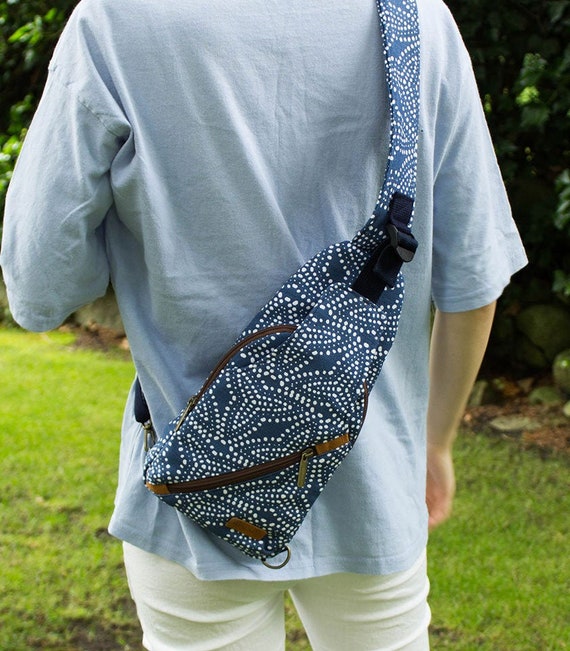 Sling bag with cheap phone pocket on strap