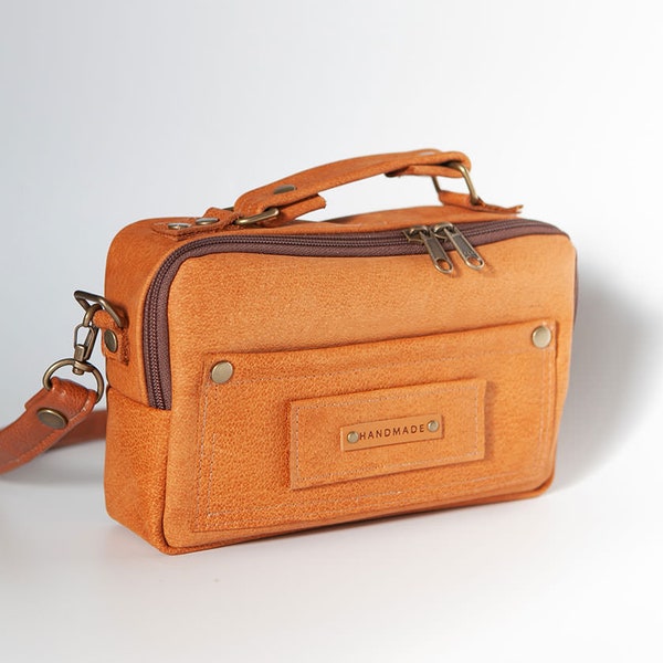 Anand Mini Bag PDF Sewing Pattern - leather bag, Small bag, Camera bag