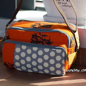 Eureka Camera Bag PDF Sewing Pattern with FREE Camera Strap pattern, vintage camera bag
