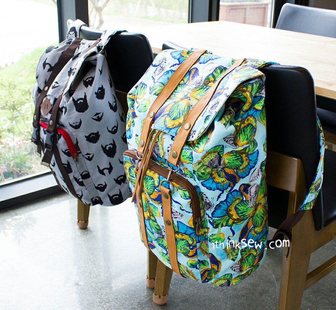 Merida Drawstring Backpack PDF Sewing Pattern Easy Backpack -    Drawstring backpack pattern, Backpack pattern, Patterned backpack