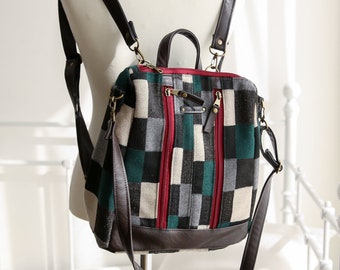 Wandelbarer Rucksack Schnittmuster | Lizzie Rucksack PDF Schnittmuster| DIY Crossbody Bag Anleitung