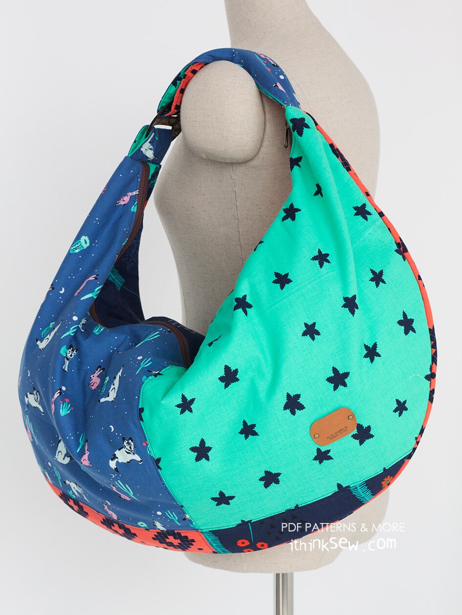 Brooklyn Bag PDF Sewing Pattern Hobo Bag Easy Sewing Pattern Etsy