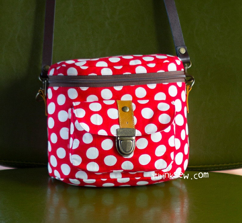 Nicky Camera Bag PDF Sewing Pattern with FREE Camera Strap pattern image 4