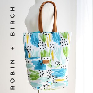 Mya Tote Bag PDF Sewing Pattern With Video Tutorial, Easy Sewing ...