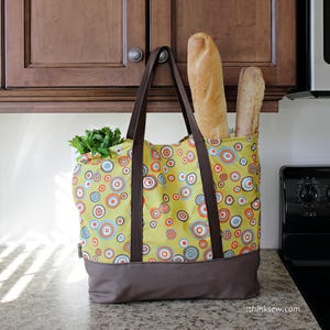 Martha Market Bag PDF Sewing Pattern, Shopping Bag, reusable bag, easy bag pattern