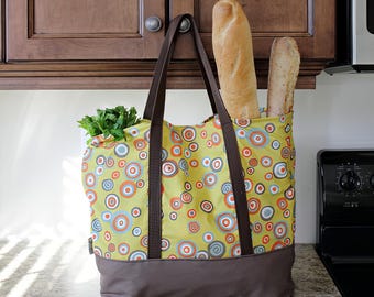 Martha Market Bag PDF Sewing Pattern, Shopping Bag, reusable bag, easy bag pattern