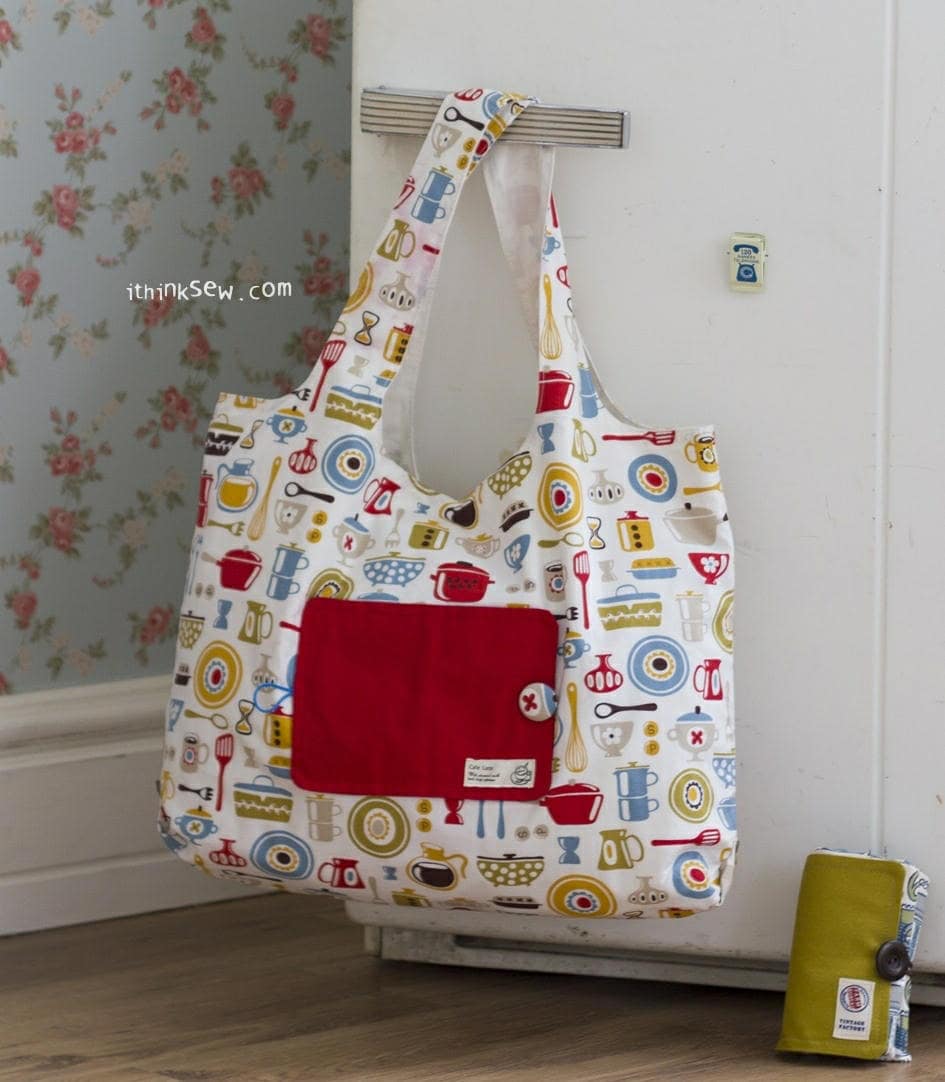 Eco Friendly Portable Shopping Bag PDF Sewing Pattern Etsy