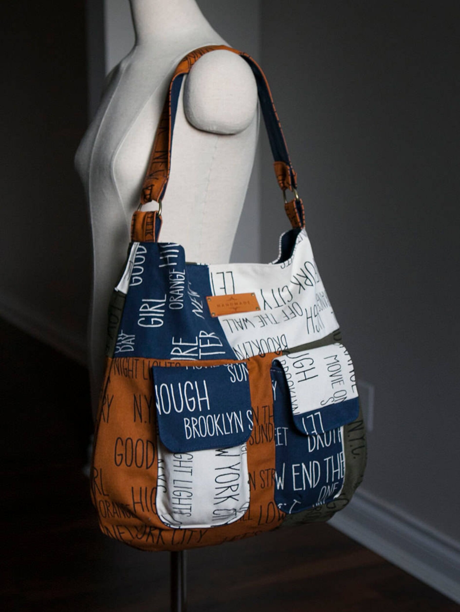 Gabrielle Hobo Bag PDF Sewing Pattern | Slouchy Shoulder Bag Tutorial ...