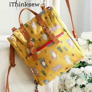 Kleiner Rucksack Schnittmuster | PDF Schnittmuster-Tutorial | DIY Mini Rucksack Vorlage | Reißverschlusstasche Daypack Pattern für Näherinnen