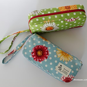 The Wendy Zipper Pouch PDF Sewing Pattern, estojo de lápis, padrão de costura fácil