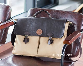 Samuel Laptop Bag PDF Sewing Pattern, briefcase, document bag