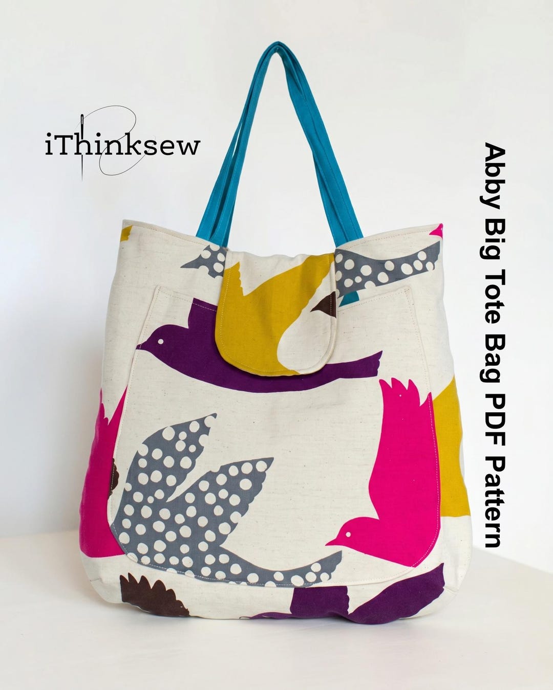 Abby Big Tote Bag Sewing Pattern | Large Everyday Purse PDF | DIY Craft ...