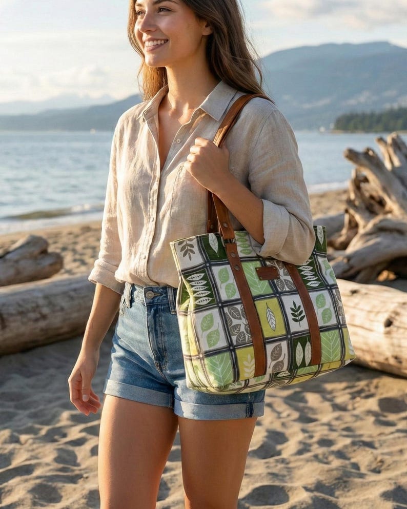 Sierra Shoulder Bag Sewing Pattern PDF | | Large Zippered Tote Pattern with Pockets | Travel Carry-on Handbag Tutorial image 12