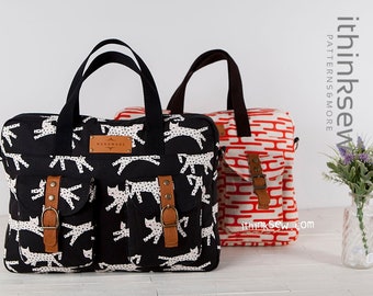 Judith Laptop Bag  PDF Sewing Pattern, brief case, office bag,