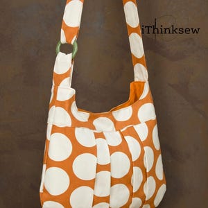 Rachel Retro Crossbody Bag Sewing Pattern | Pleated Hobo Purse PDF | Beginner Shoulder Bag Tutorial | Vintage Slouchy Bag Digital Download