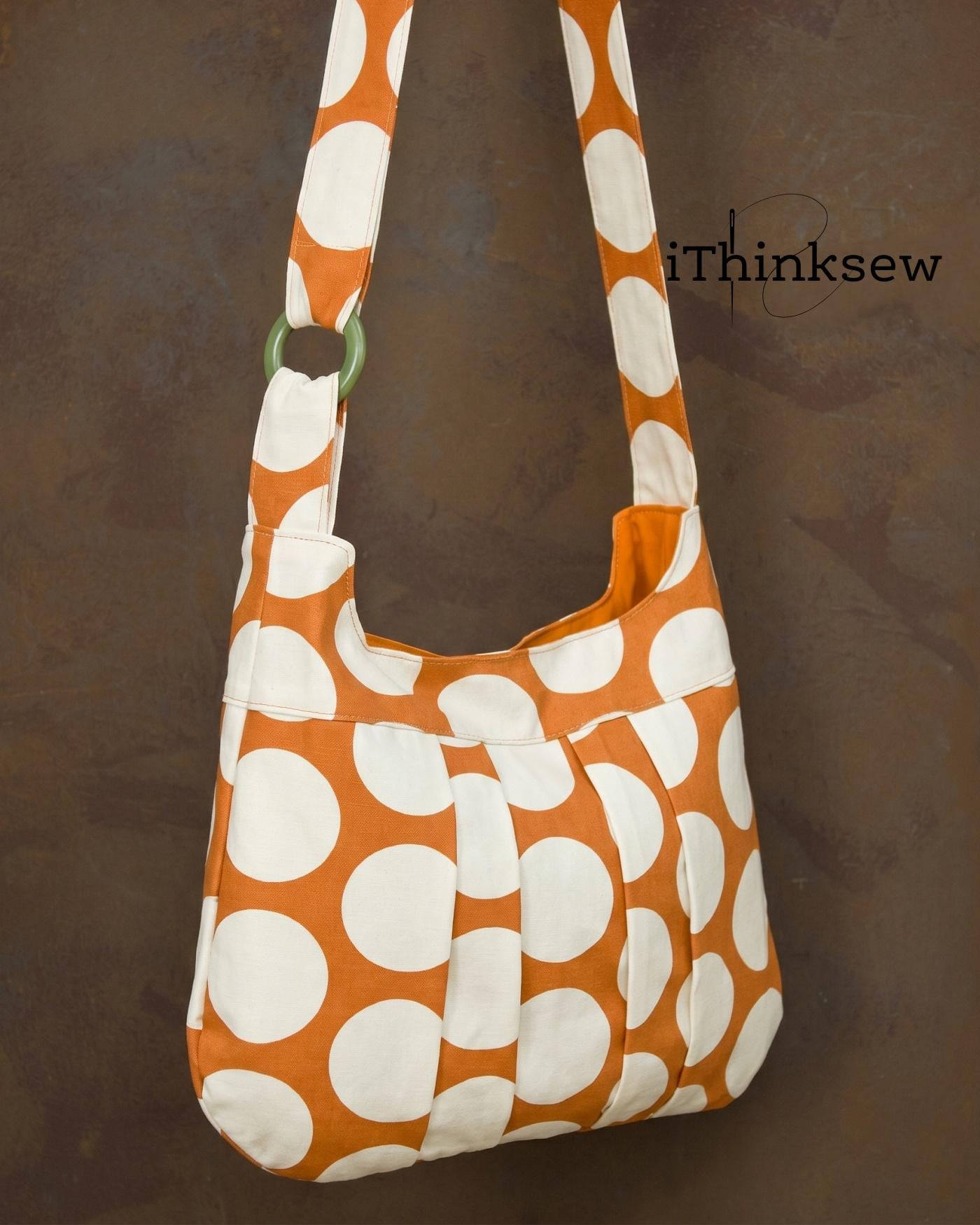 Rachel Retro Crossbody Bag Sewing Pattern | Pleated Hobo Purse PDF