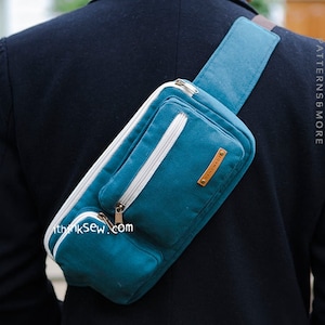 Austin Sling Bag  PDF Sewing Pattern, biking bag, travel bag
