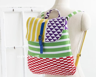 Makenna Backpack PDF Sewing Pattern, school bag pattern