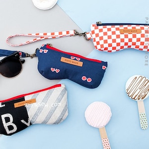 Ebony 3 Kinds of Eye Glasses Pouches PDF Sewing Pattern