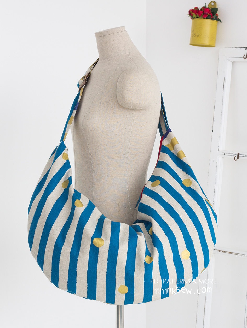 Brooklyn Bag PDF Sewing Pattern Hobo Bag Easy Sewing Pattern Etsy