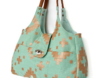 Briony Hobo Bag PDF Sewing Pattern | Shoulder bag tutorial, easy sewing pattern