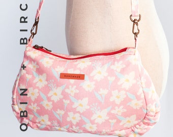 Jessa Ruffled Bag Sewing Pattern PDF | Small Shoulder Bag Template | DIY Purse Tutorial | Jessa Handbag Project | Instant Digital Download