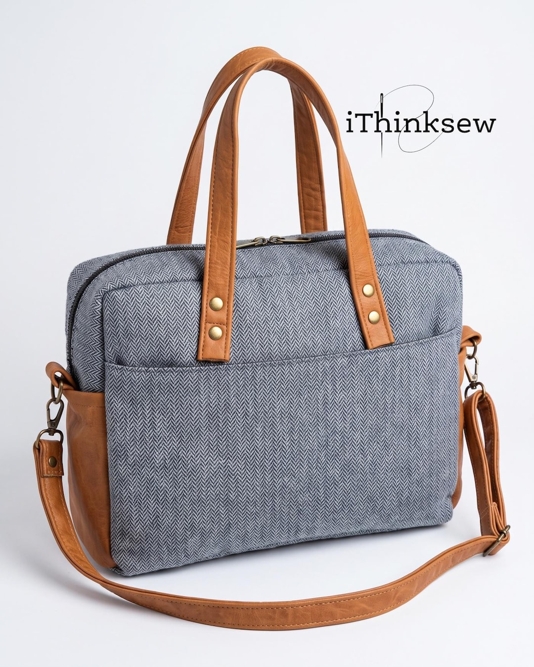 Boston Bag Sewing Pattern | Jolene Laptop Bag PDF Tutorial | DIY ...