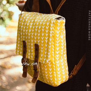 Tatiana Backpack PDF Sewing Pattern, small backpack
