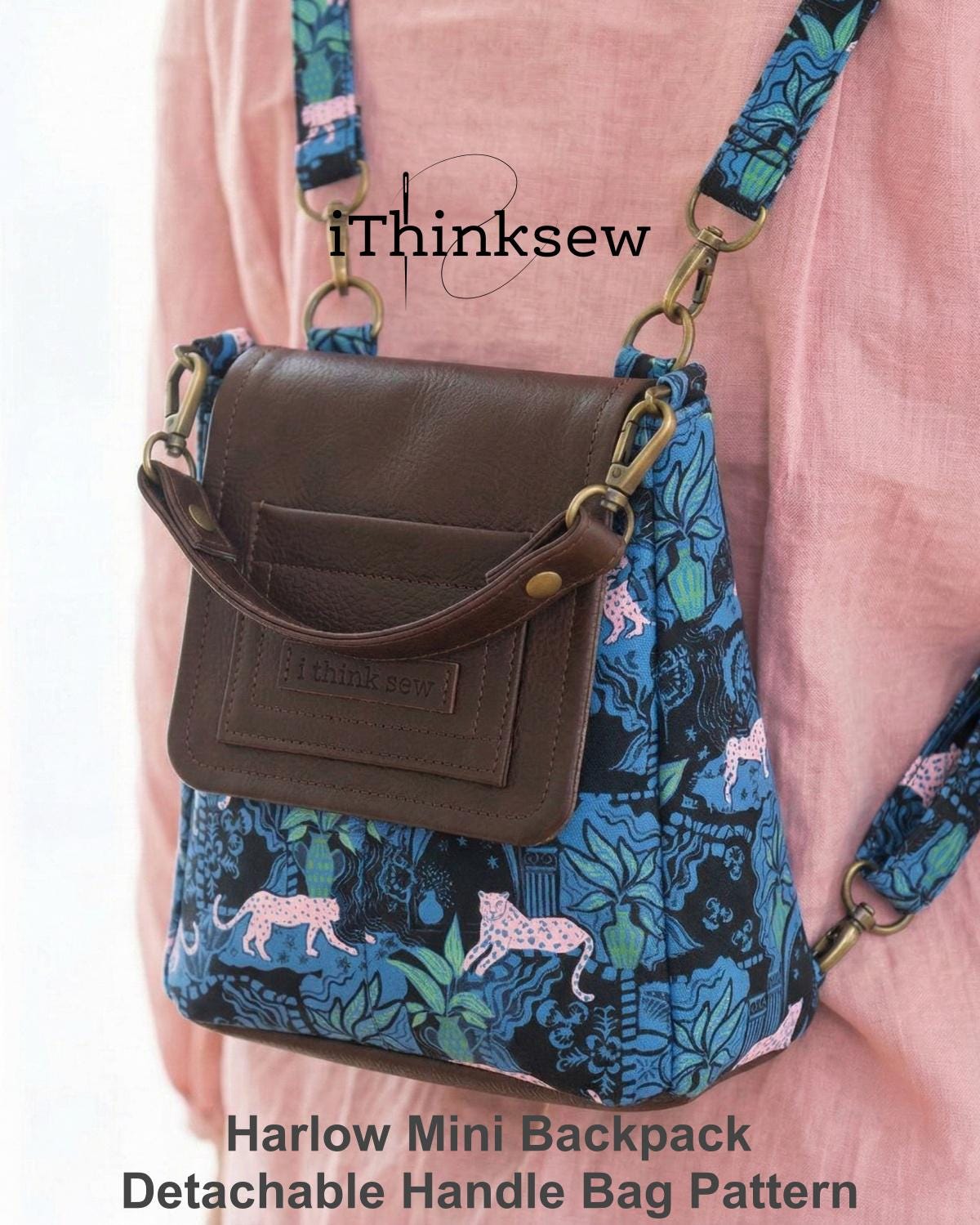 detachable mini backpack Fig Classic Bag II The bags light purple webbing strap Mini Backpack Purse for Women,