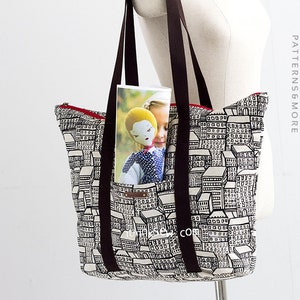 Odeya Tote Bag PDF Sewing Pattern, tote bag