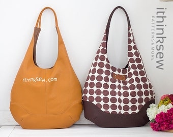 Alaina Hobo Bag PDF Sewing Pattern, hobo bag, easy sewing pattern